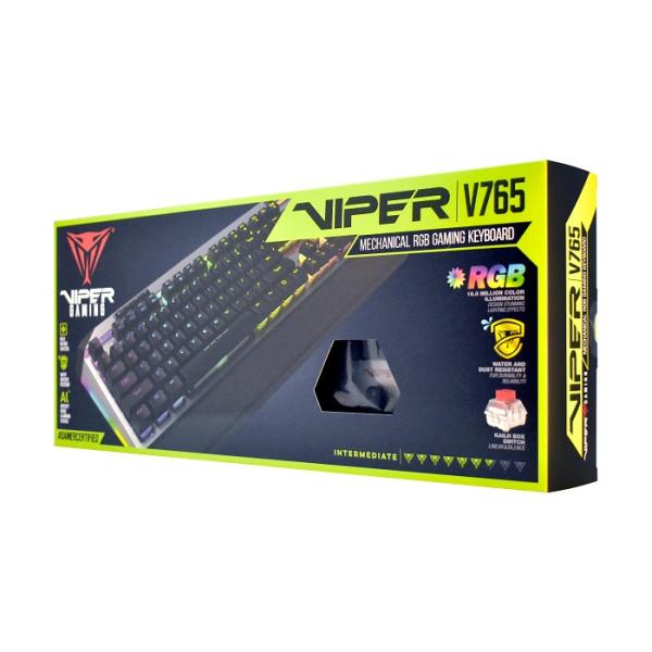 Patriot Viper 765 RGB/ Drôtová USB/ RU layout/ Čierna-strieborná 