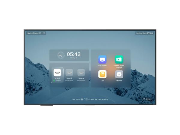 Yealink MeetingDisplay 65, Ultra HD, 4K, IPS,  