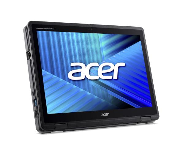 Acer TravelMate Spin B3/ TMB312RN-31-TCO-C8ZG/ N150/ 12, 2"/ WUXGA/ T/ 8GB/ 256GB/ Intel int/ W11P EDU/ Black/ 2 