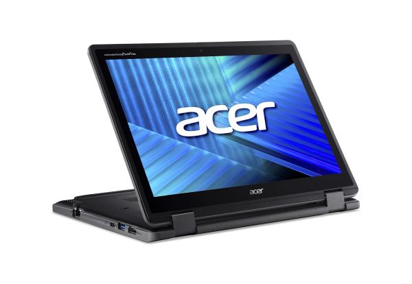 Acer TravelMate Spin B3/ TMB312RN-31-TCO-C8ZG/ N150/ 12, 2"/ WUXGA/ T/ 8GB/ 256GB/ Intel int/ W11P EDU/ Black/ 2 