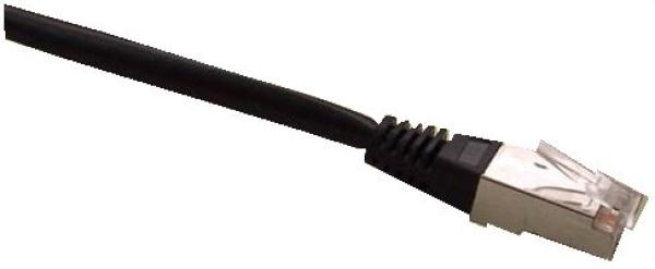Patch cord FTP cat5e 0, 25M čierny