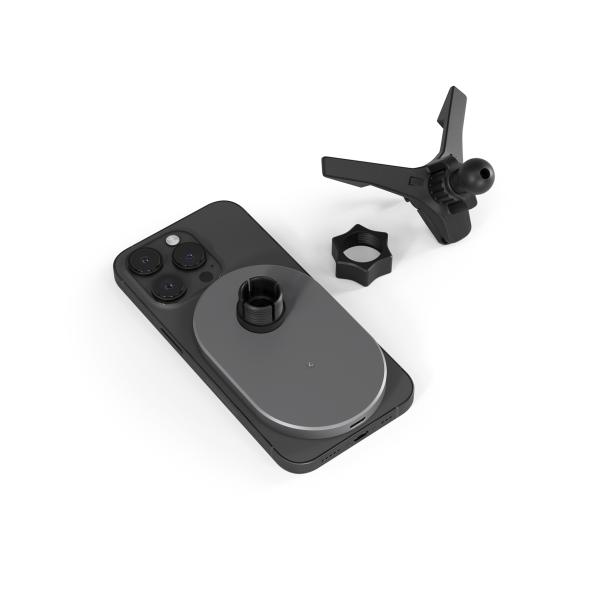 Epico Ellipse Wireless Car Charger 15 W (MagSafe compatible) - Space Gray 
