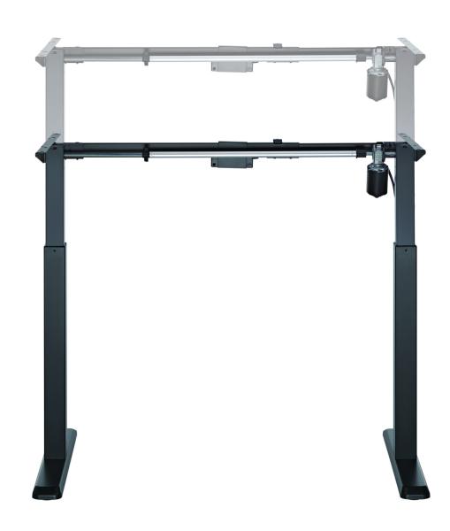Výškovo nastaviteľný stôl Brateck S03-22DE 1 motor rozsah 710-1190 mm nosnosť 80 kg 