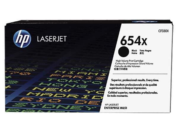 HP 654X Black LJ Toner Cart, CF330X (20,500 pages)