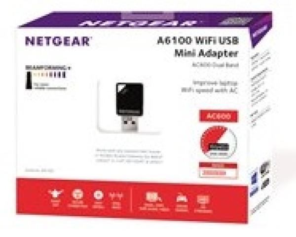 NETGEAR WiFi 802.11ac DUAL BAND USB adaptér, A6100 