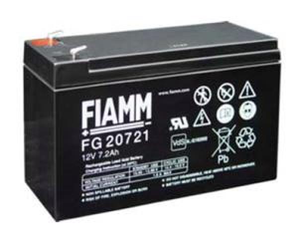 Fiamm olověná baterie FG20721 12V/ 7, 2Ah Faston F1 4, 8mm