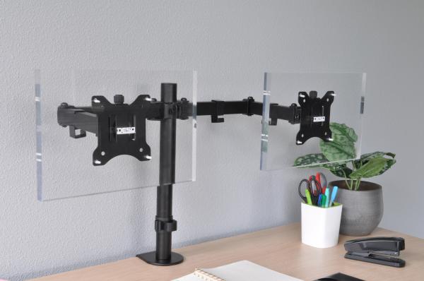 Držiak na monitor DESQ dvojramenný, kĺbový 