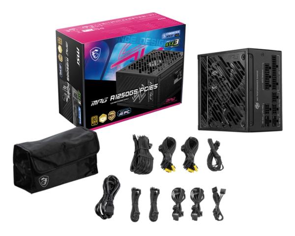 MSI zdroj MPG A1250GS PCIE5 1250W 80PLUS GOLD m 