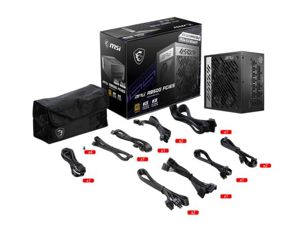 MSI zdroj MPG A850G PCIE5 850W 80PLUS GOLD m 