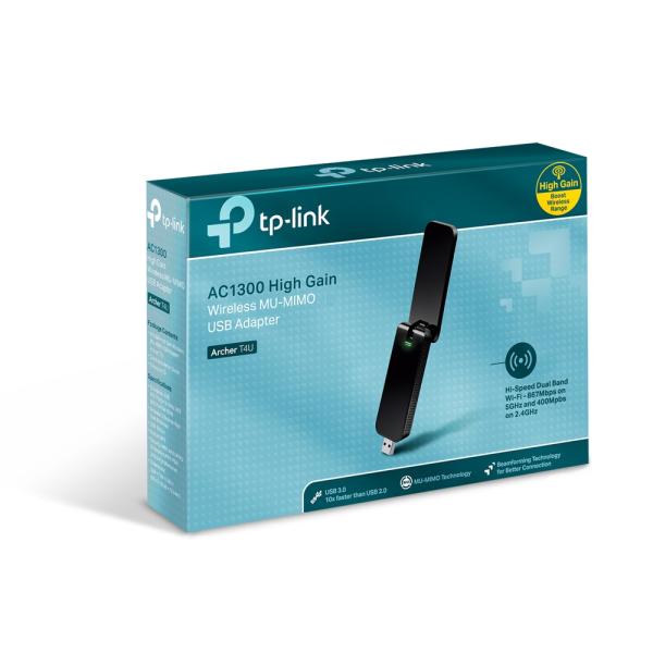 TP-Link Archer T4U AC1300 USB 3.0 Wifi Adapter 