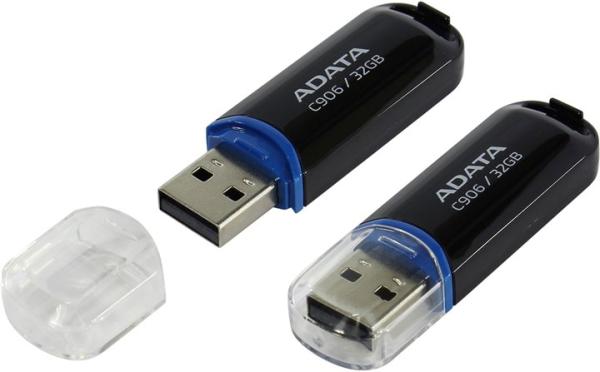 ADATA C906/ 32GB/ USB 2.0/ USB-A/ Černá