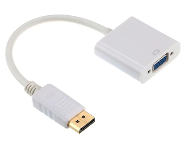 Gembird adaptér DisplayPort - VGA, M/ F, biela