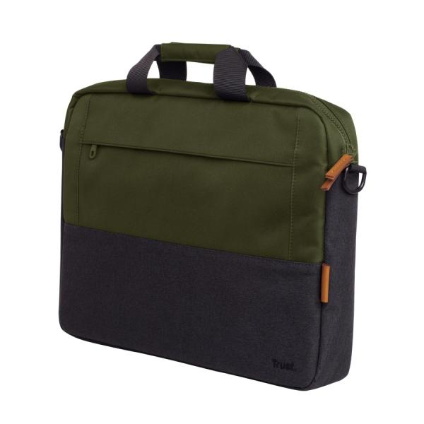 TRUST LISBOA 16" LAPTOP BAG - GREEN 