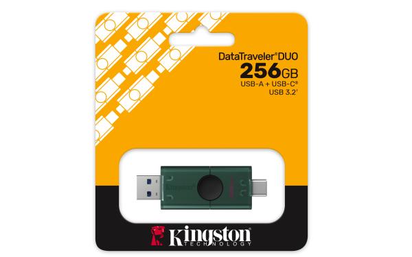 DataTraveler Duo G2/ 256GB/ USB 3.2/ USB-A + USB-C/ Zelená 