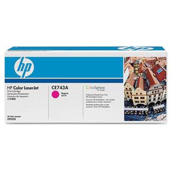 HP 307A Magenta LJ Toner Cart,  CE743A (7, 300 pages)