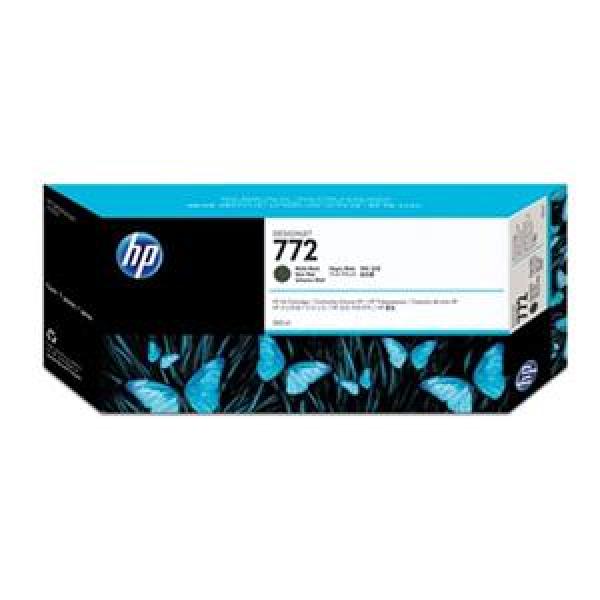 HP 772 Black matte DJ Ink Cart,  300 ml,  CN635A