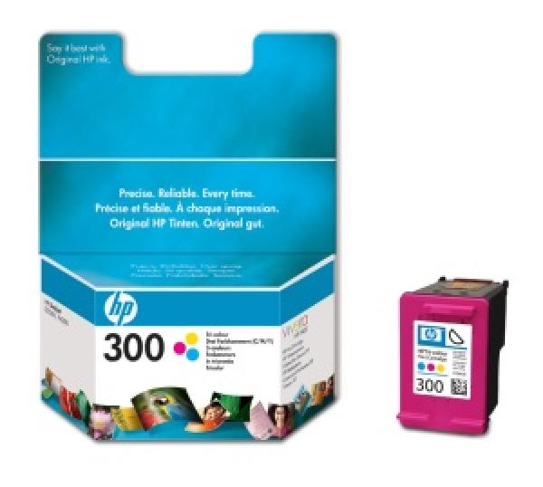 HP 300 - 3 farebná atramentová kazeta, CC643EE