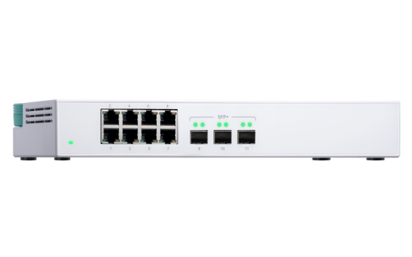 QNAP switch QSW-308S (8x Gigabit port + 3x 10G SFP+ port) 