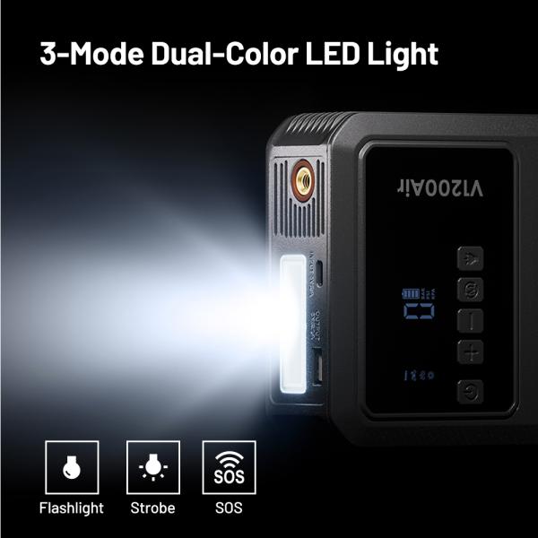 TOPDON Car Jump Starter Jump Surge V1200air/ 10000mAh/ 1200A/ 6, 0l benzín/ 4, 5l nafta 