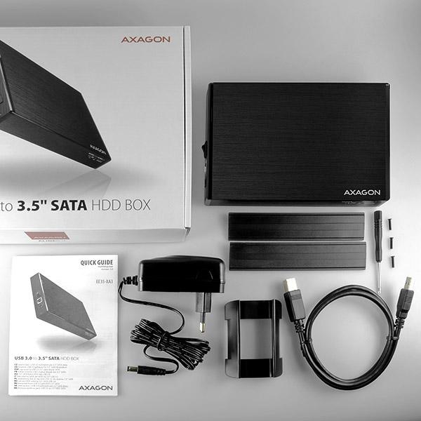 AXAGON EE35-XA3, USB 3.2 Gen 1 - SATA, 3.5" externí ALINE box 