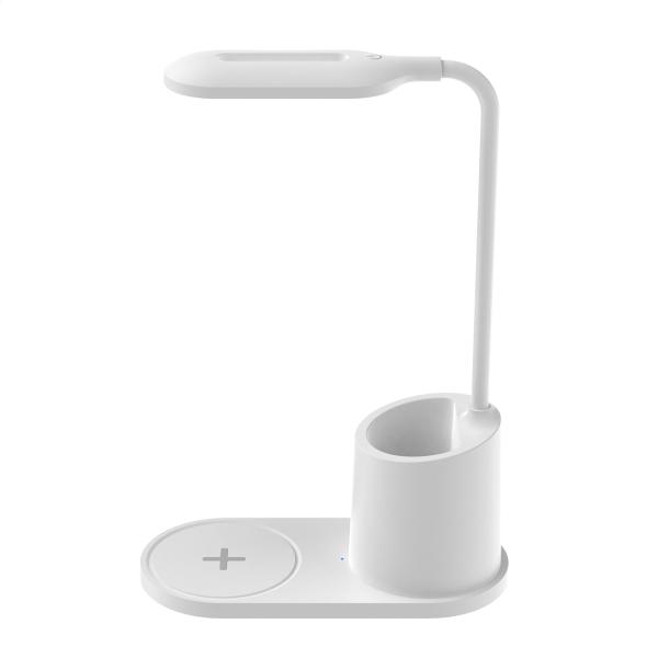 Platinet PDL1930W stolná LED lampa 3W stmievateľná, bezdrôtové nabíjanie, biela 