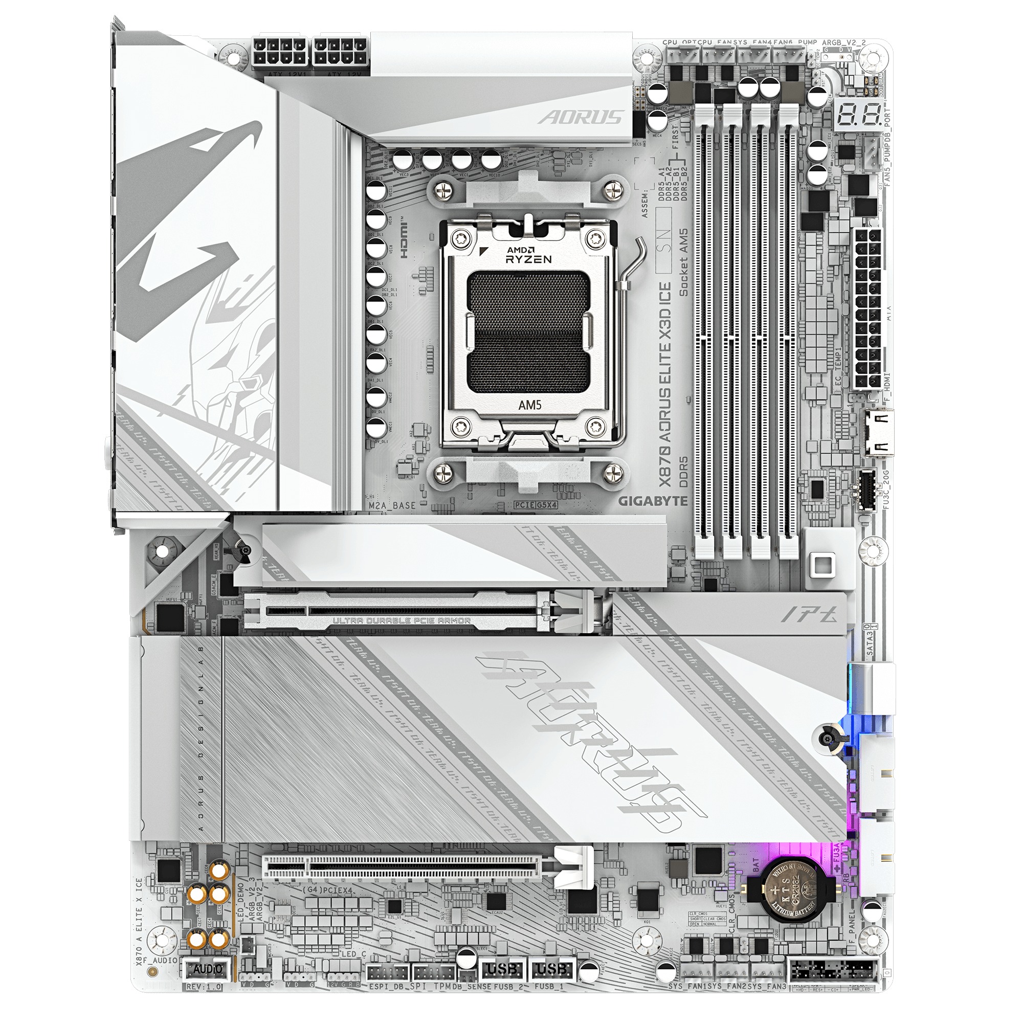 GIGABYTE X870 AORUS ELITE X3D ICE/ AM5/ ATX 