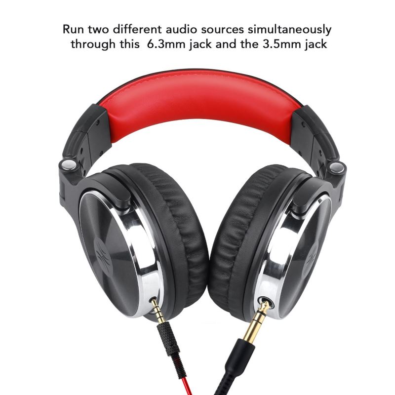 OneOdio Pro-10 DJ/ Jack/ Červená 