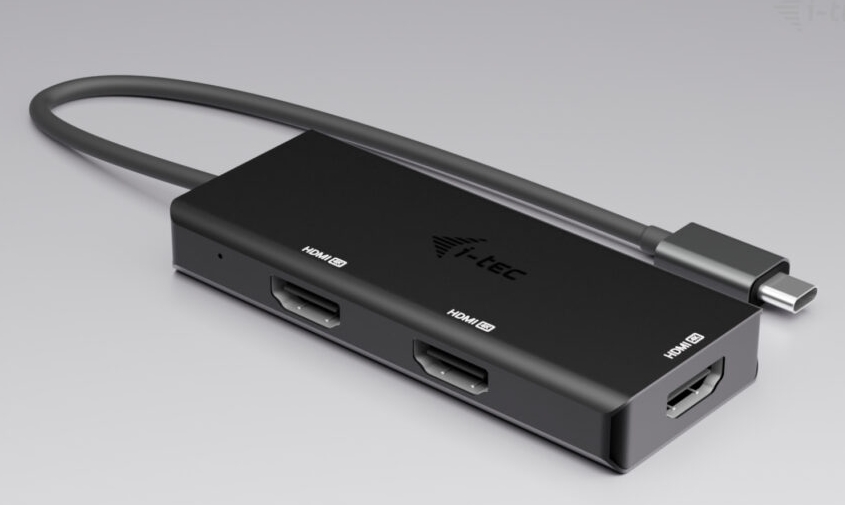 i-tec USB-C Triple 4K HDMI Video adaptér, Power Delivery 100W 