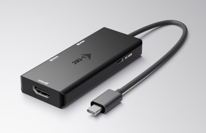 i-tec USB-C Triple 4K HDMI Video adaptér, Power Delivery 100W 