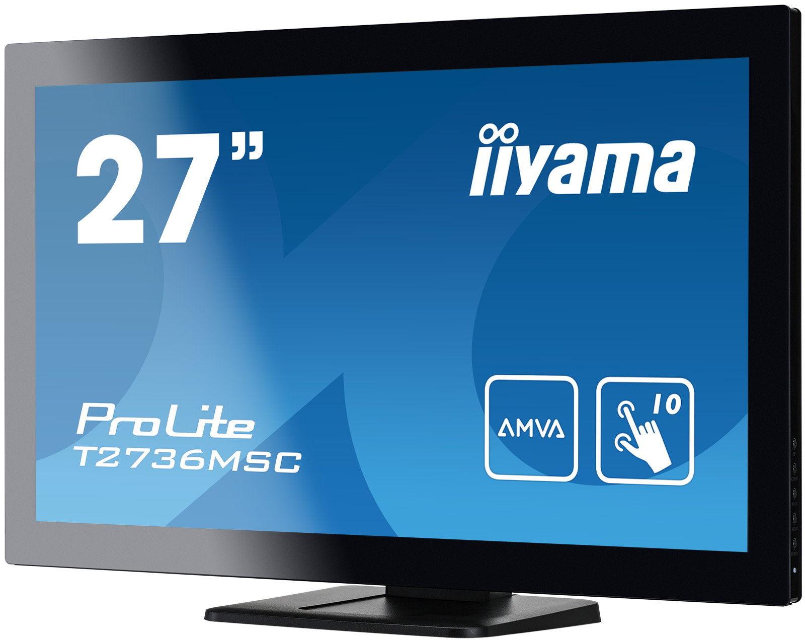 27" LCD iiyama T2736MSC-B1 - 4ms, 300cd/ m2, HDMI, VGA, DP, USB,  