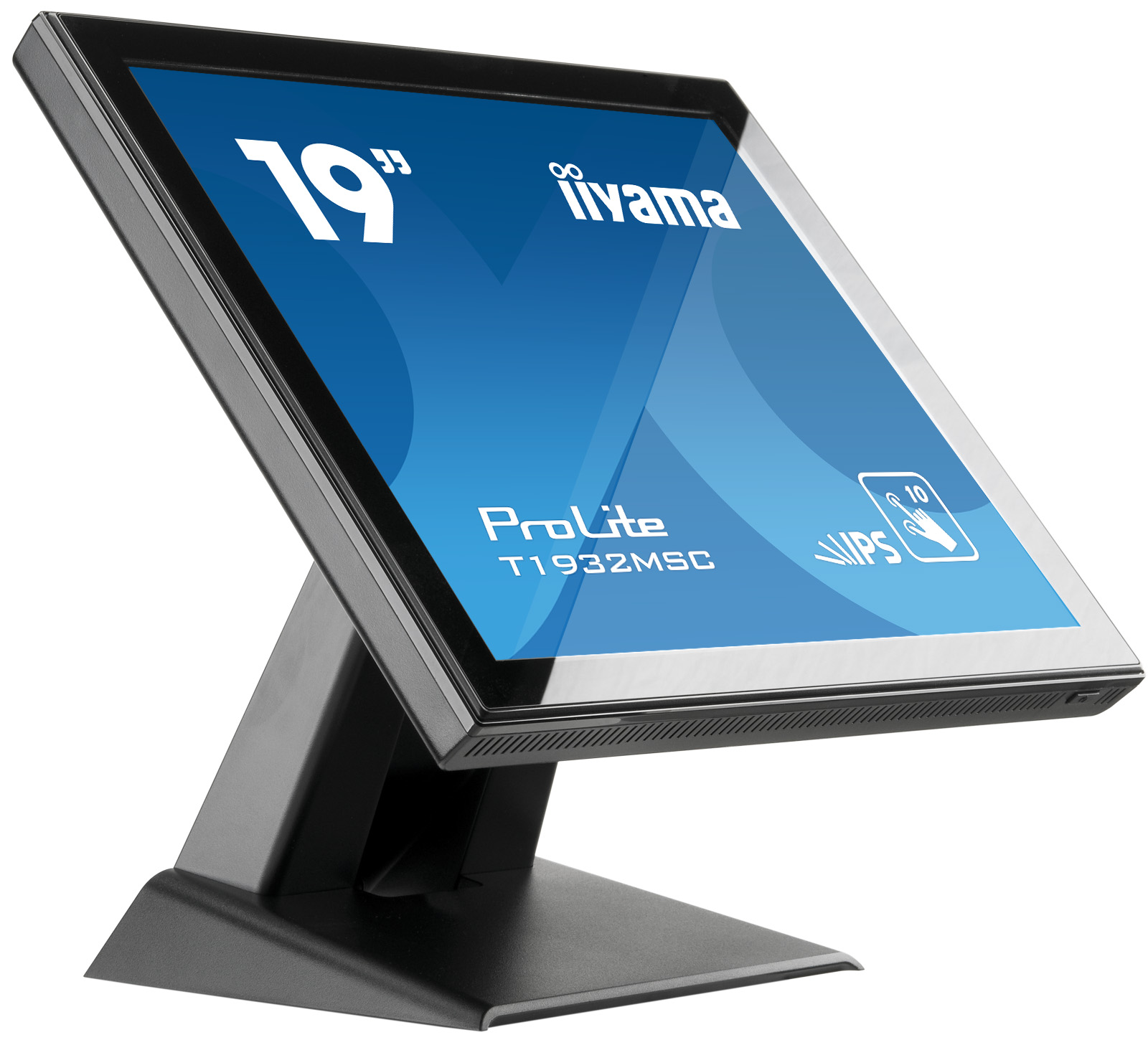 19" iiyama T1932MSC-B5X - IPS, FullHD, 14ms, 250cd/ m2, VGA, HDMI, DP,  
