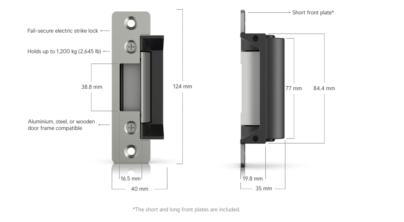 Ubiquiti UACC-Lock-Strike-Secure-15mm, UniFi Access Fail-Secure Strike Lock 15mm 