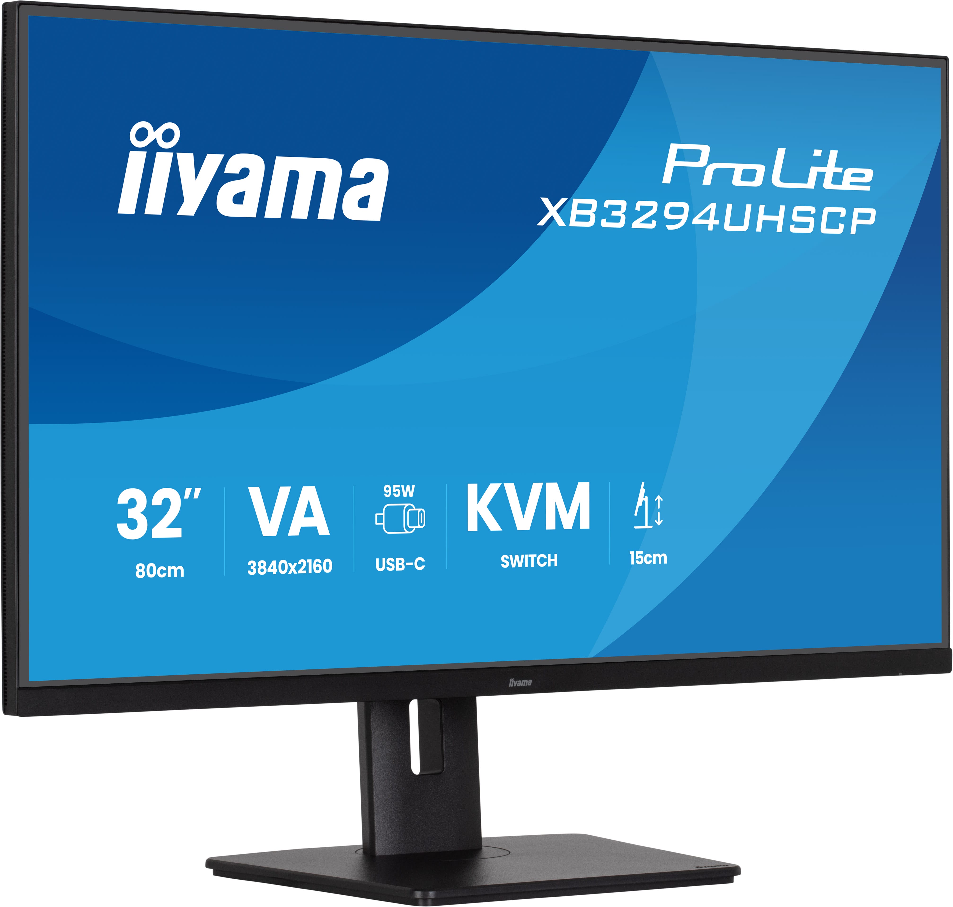 iiyama ProLite/ XB3294UHSCP-B1/ 31, 5"/ VA/ 4K UHD/ 60Hz/ 2ms/ Čierna/ 5R 