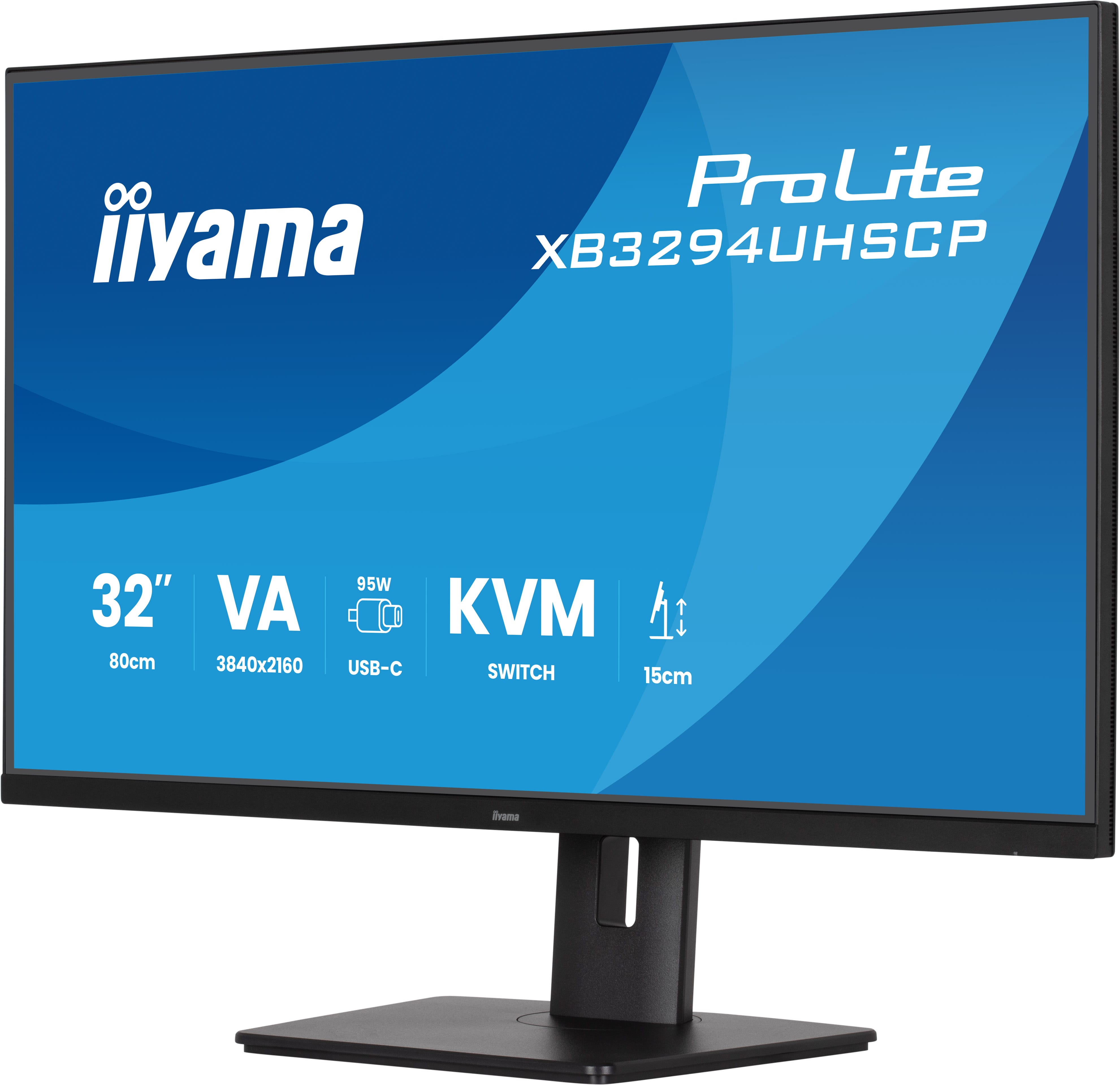 iiyama ProLite/ XB3294UHSCP-B1/ 31, 5"/ VA/ 4K UHD/ 60Hz/ 2ms/ Čierna/ 5R 
