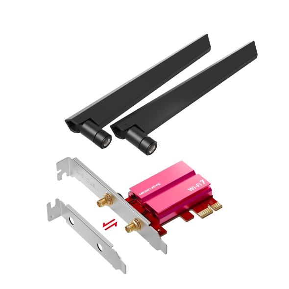 Mercusys MA47BE BE9300 Tri-Band WiFi7 PCIe adaptér 