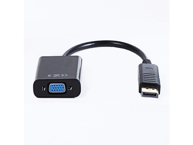 Gembird adaptér DisplayPort - VGA, M/ F, čierna