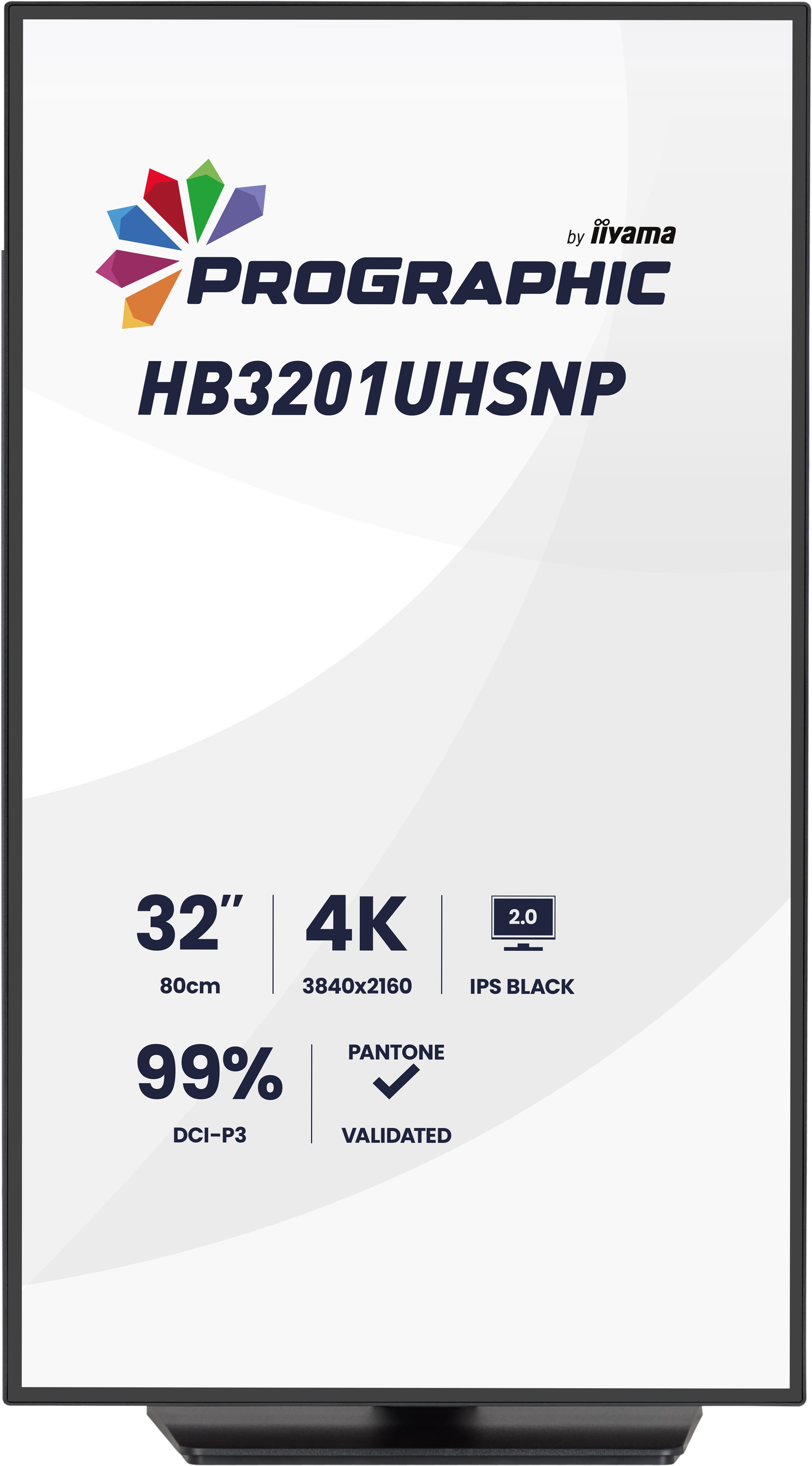 iiyama ProGraphic/ HB3201UHSNP-B1/ 31, 5"/ IPS/ 4K UHD/ 60Hz/ 4ms/ Čierna/ 3R 