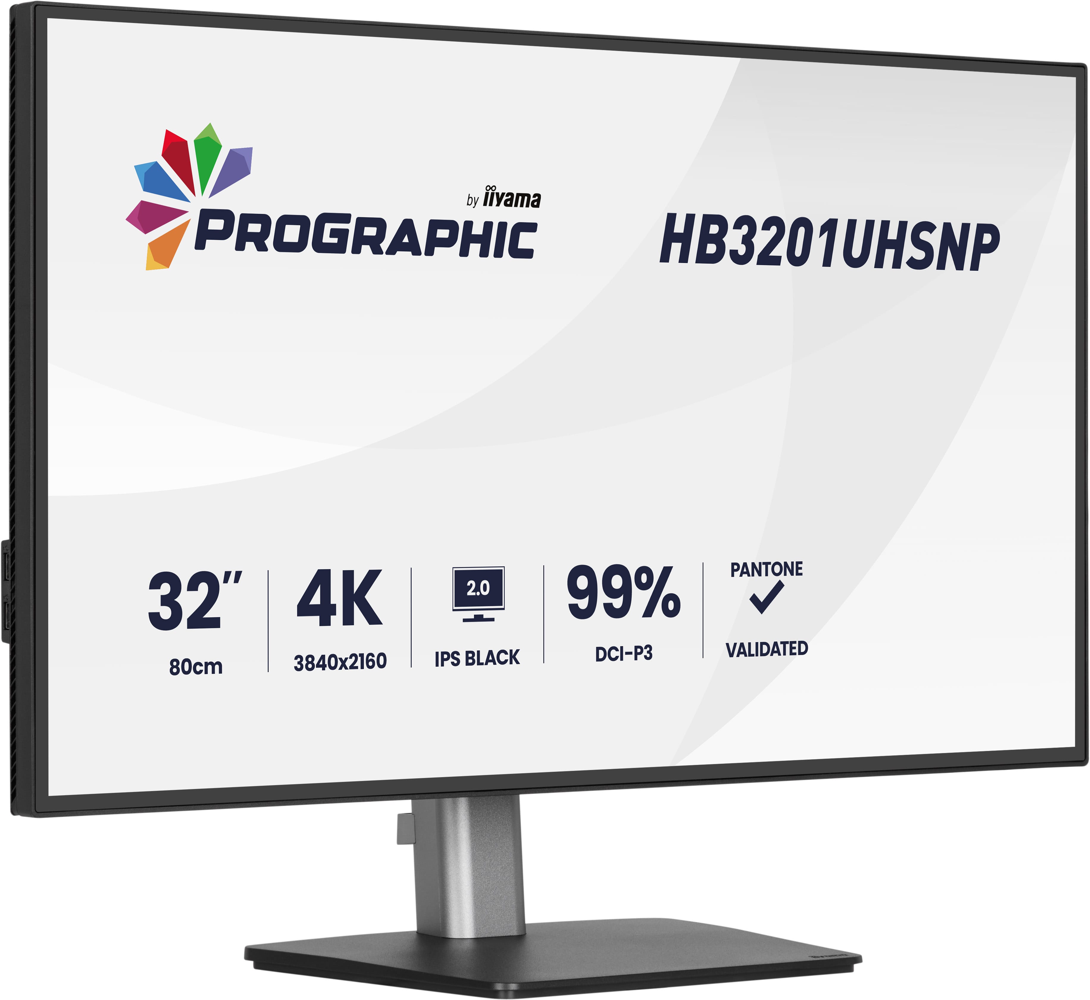 iiyama ProGraphic/ HB3201UHSNP-B1/ 31, 5"/ IPS/ 4K UHD/ 60Hz/ 4ms/ Čierna/ 3R 