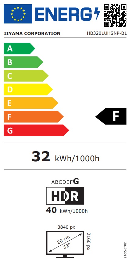 iiyama ProGraphic/ HB3201UHSNP-B1/ 31, 5"/ IPS/ 4K UHD/ 60Hz/ 4ms/ Čierna/ 3R 