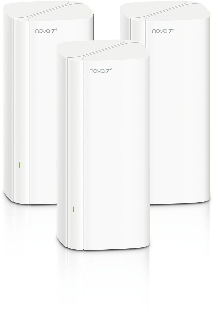 Tenda Nova EE3 Pro (3-pack) WiFi 7 BE3600 Mesh Gigabit systém, router, 9x GLAN/ GWAN, VPN, CZ app 