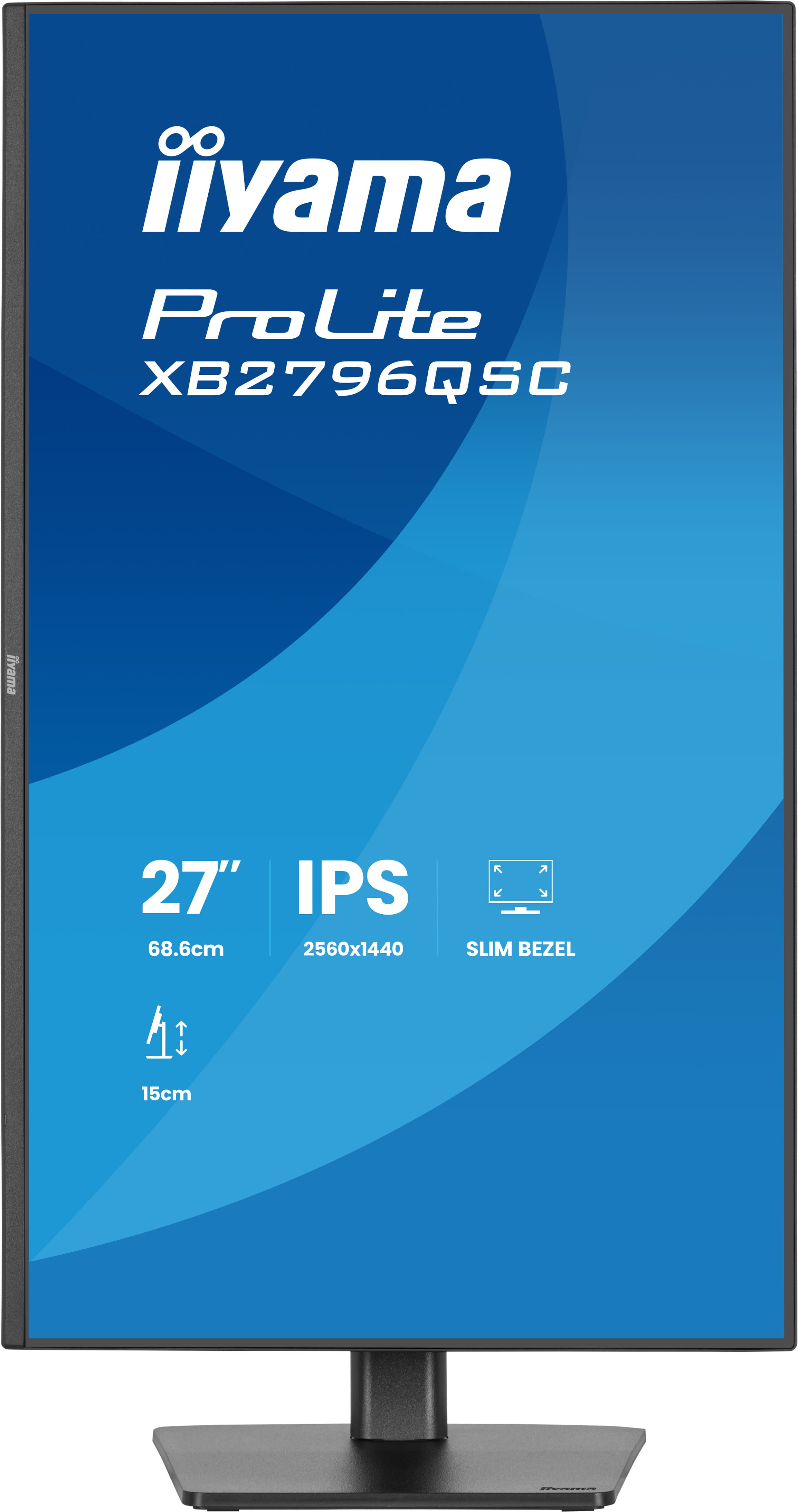 iiyama ProLite/ XB2796QSC-B1/ 27"/ IPS/ QHD/ 75Hz/ 4ms/ Čierna/ 3R 