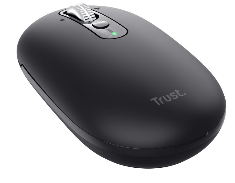 Trust Seron Slim/ Kancelárska/ Optická/ 3 200 DPI/ USB+BT/ Čierna 