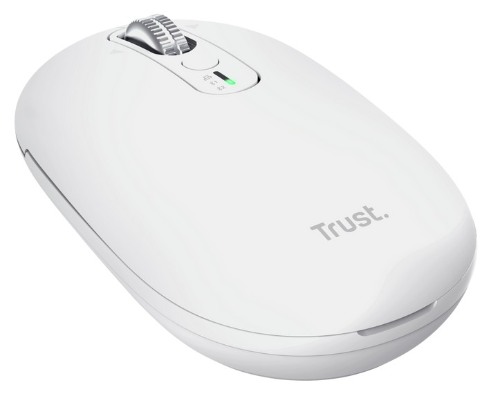 Trust Seron Slim/ Kancelárska/ Optická/ 3 200 DPI/ USB+BT/ Biela 