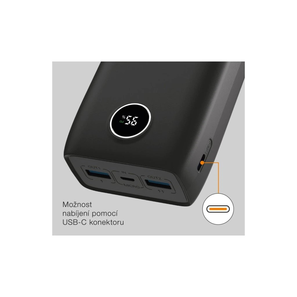 ALIGATOR PBPD30BK 30 000mAh PD 20W čierna 