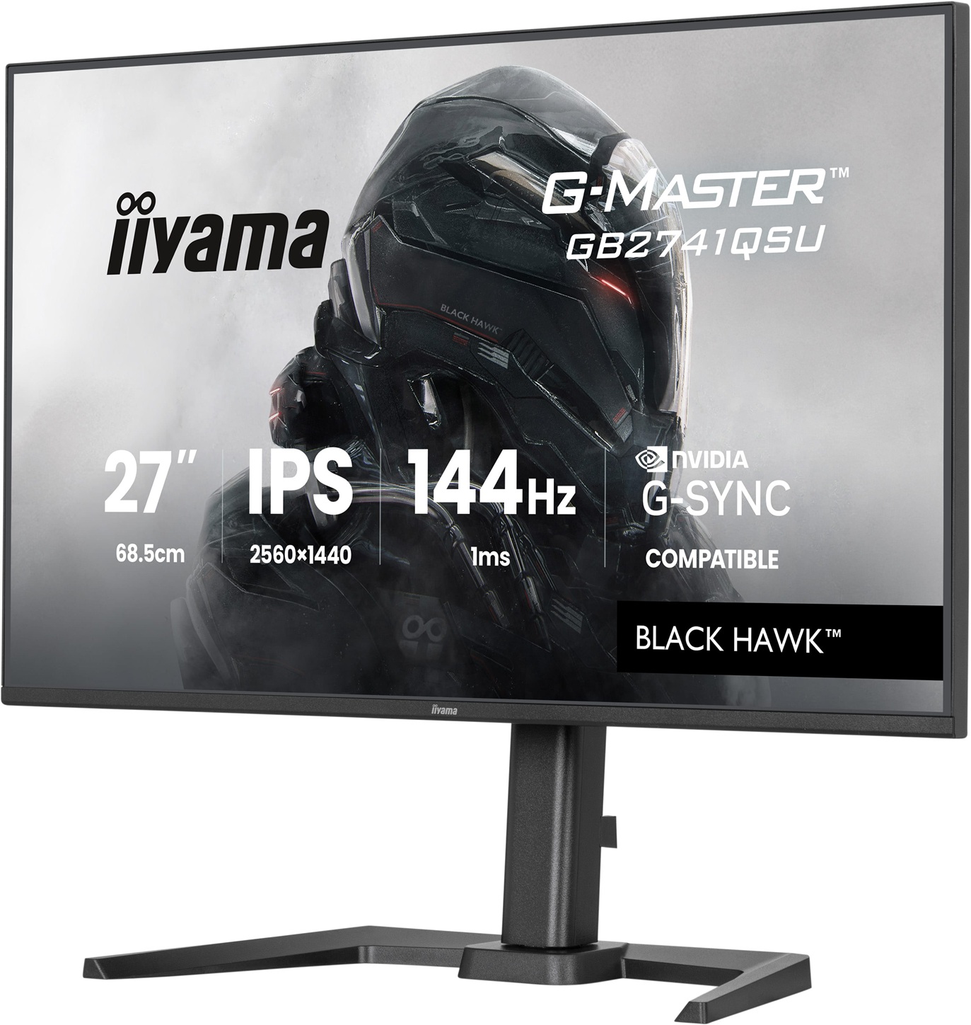 iiyama G-Master/ GB2741QSU-B1/ 27"/ IPS/ QHD/ 144Hz/ 1ms/ Čierna/ 3R 