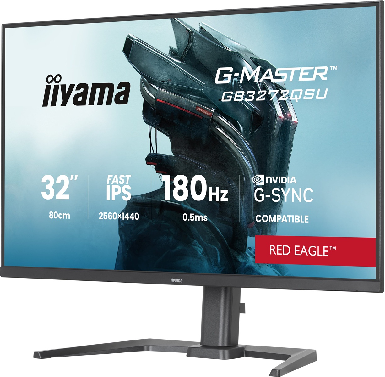 iiyama G-Master/ GB3272QSU-B1/ 31, 5"/ IPS/ QHD/ 180Hz/ 0, 5ms/ Čierna/ 3R 