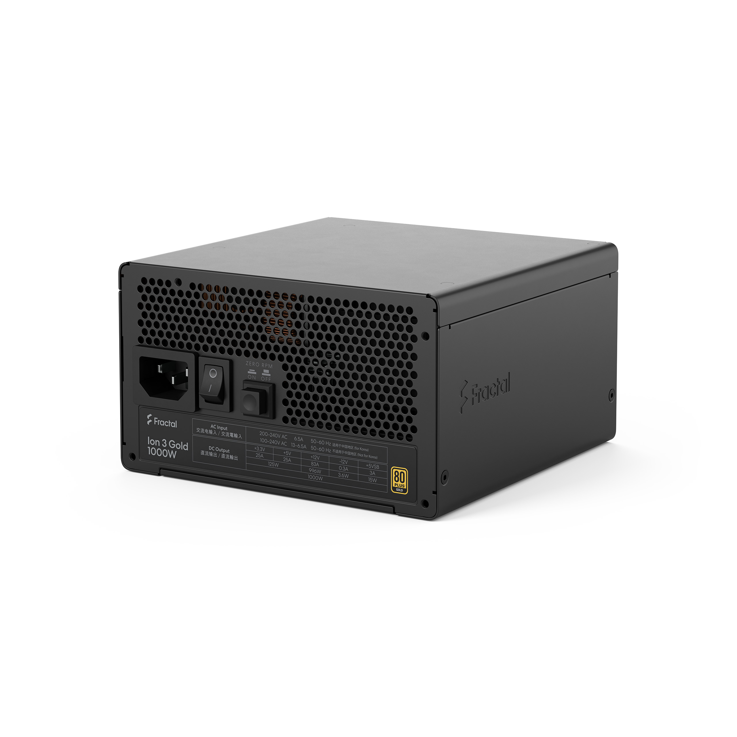 Fractal Ion 3/ 1000W/ ATX 3.1/ 80PLUS Gold/ Modular/ Retail 