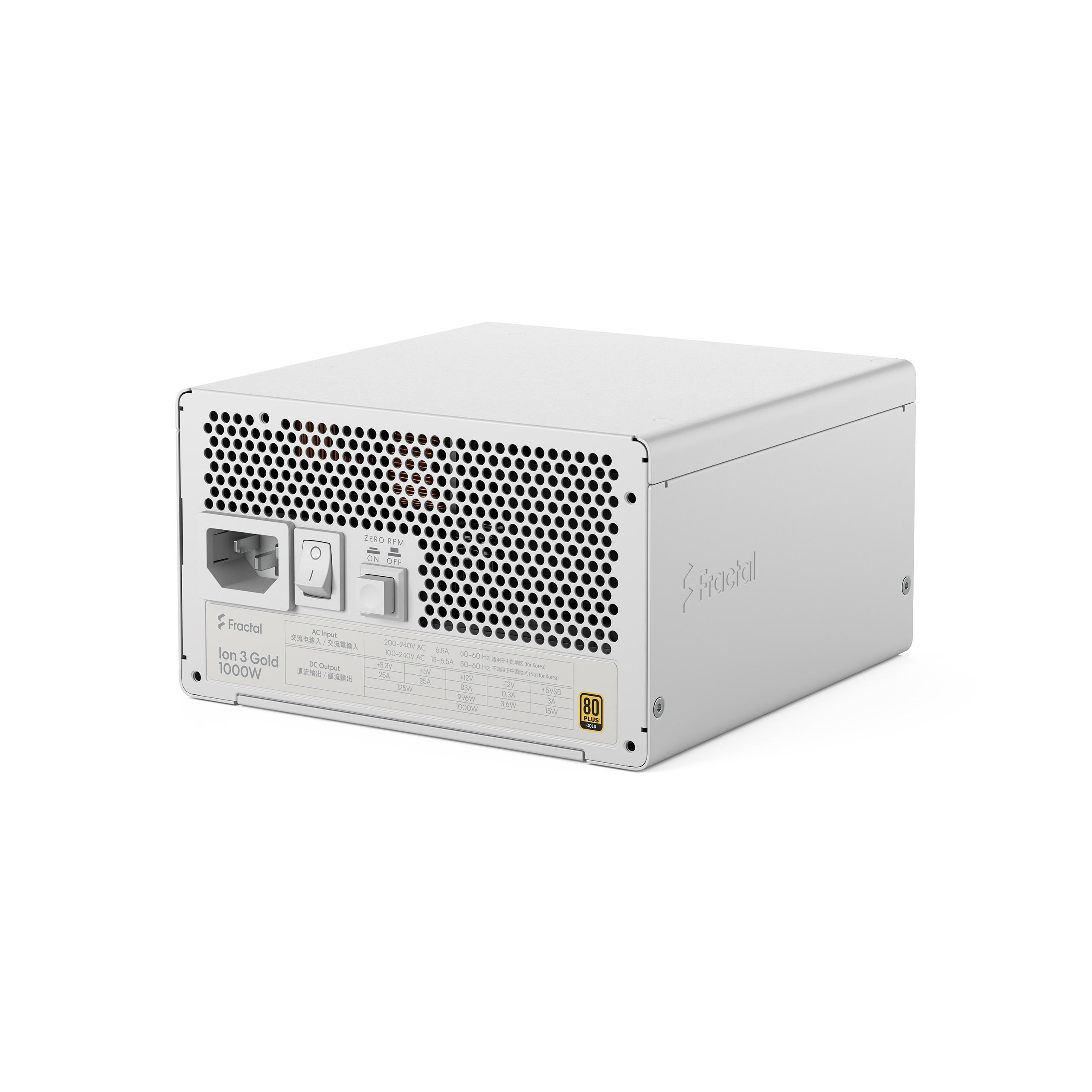 Fractal Ion 3/ 1000W/ ATX 3.1/ 80PLUS Gold/ Modular/ Retail 