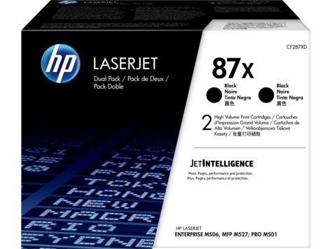 HP 87X 2-pack High Yield Black Original LaserJet Toner Cartridges (CF287XD) (18, 000 /  18, 000 pages)