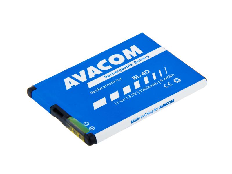 Batéria AVACOM GSNO-BL4D-S1200A do mobilu Nokia E7, N8 Li-Ion 3, 7 V 1200mAh (náhrada za BL-4D)